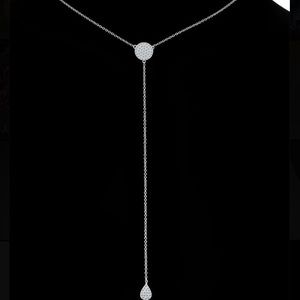 NEW LaFonn platinum plated sterlin silver necklace
